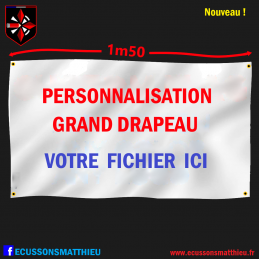 Grand drapeau personnalisé...