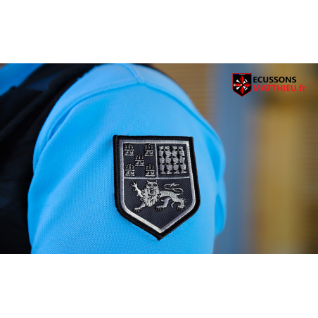 Écusson Brodé Nouvelle-Aquitaine - Tissu Avec Scratch, Dimensions 8x6,5 Cm, Pour Collection Région Ou Customisation - 10