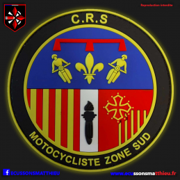 Motocyclistes CRS zone sud...