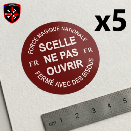 5x Autocollants - Scellé Ne...
