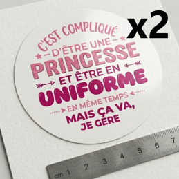 2x Stickers 7,5cm -...