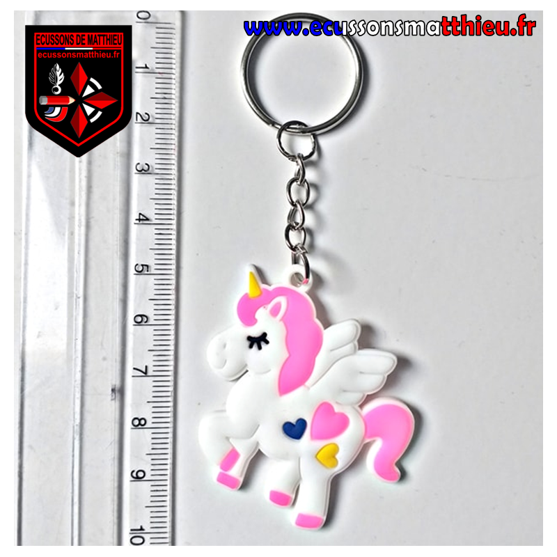 Porte-clé licorne multicouleur – APICEM&LUNAE Porte-clé licorne multicouleur – APICEM&LUNAE