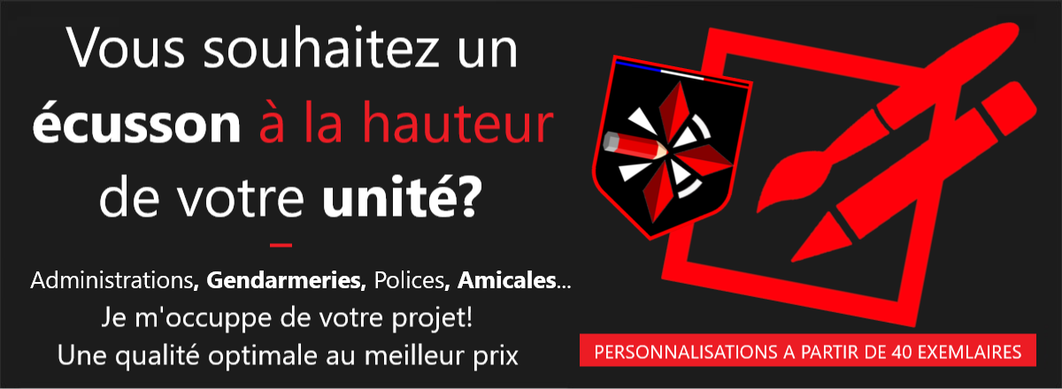 ecusson sur mesure personnalisé ecusson brodé perso police gendarmerie